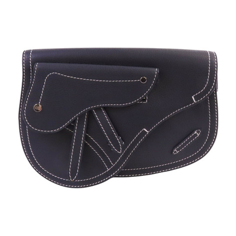 Dior 牛皮皮革Saddle Messenger Bag銀扣肩背袋