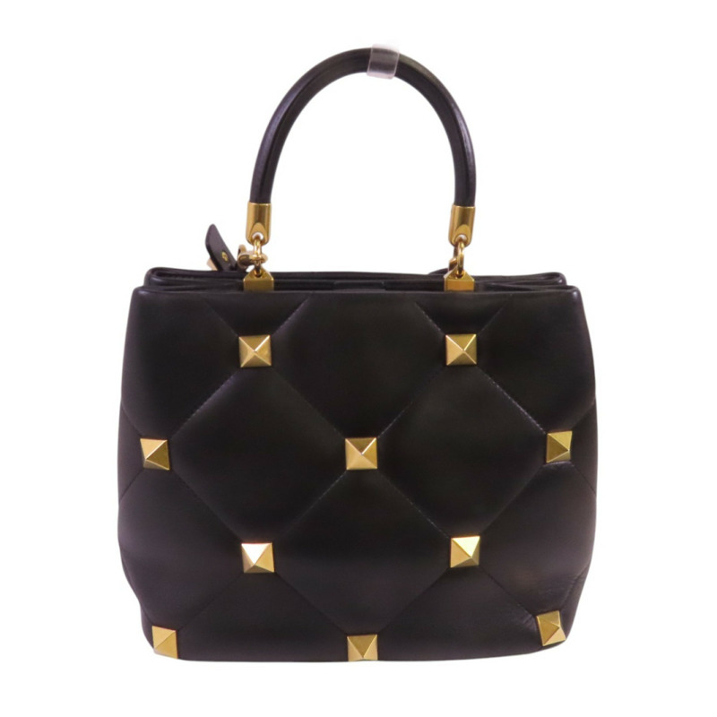 Valentino 牛皮皮革Rockstud金扣手挽肩背兩用袋-1
