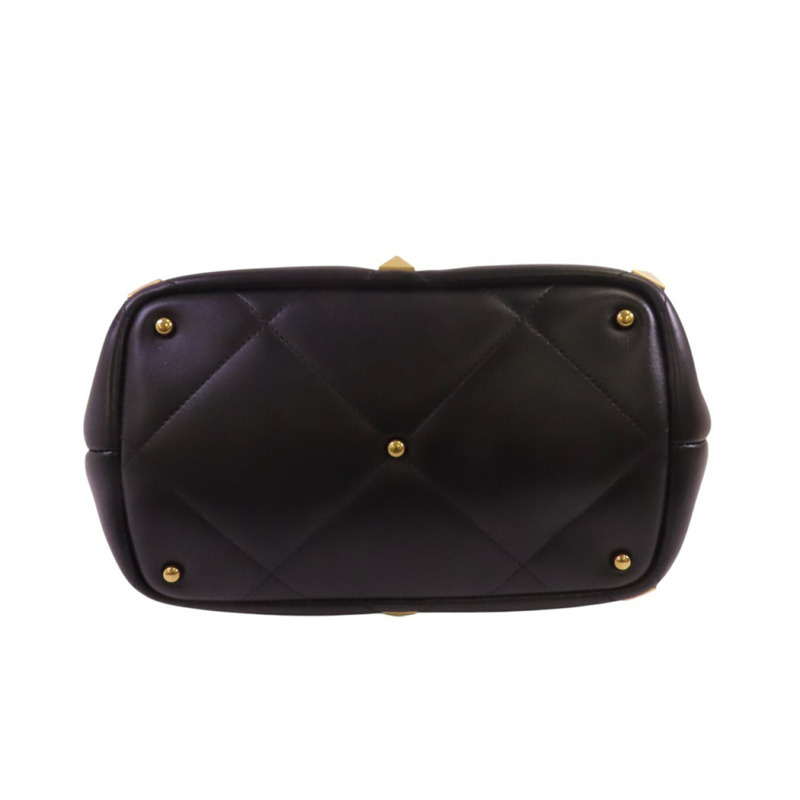 Valentino 牛皮皮革Rockstud金扣手挽肩背兩用袋-3