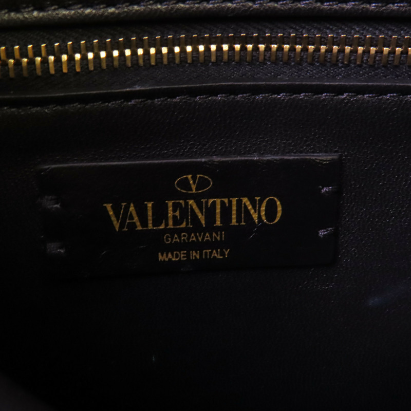 Valentino 牛皮皮革Rockstud金扣手挽肩背兩用袋-6