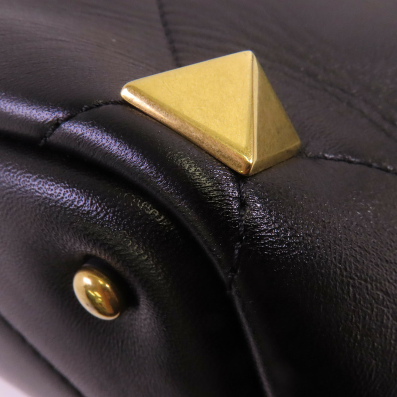 Valentino 牛皮皮革Rockstud金扣手挽肩背兩用袋-13