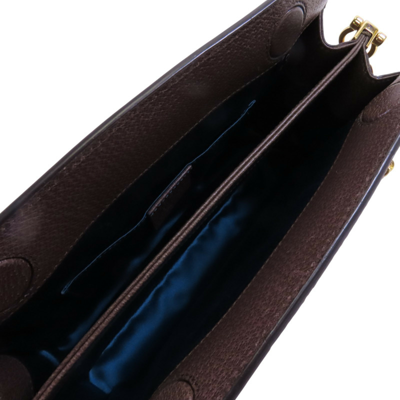 GUCCI 塗層帆布Ophidia GG金扣鏈帶肩背袋-4