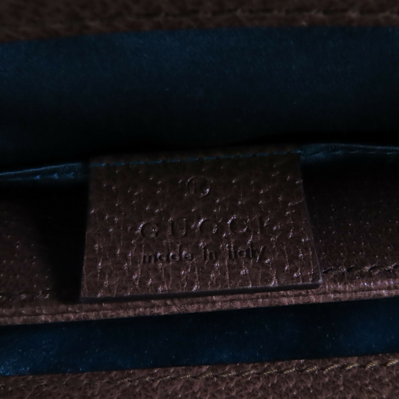 GUCCI 塗層帆布Ophidia GG金扣鏈帶肩背袋-5