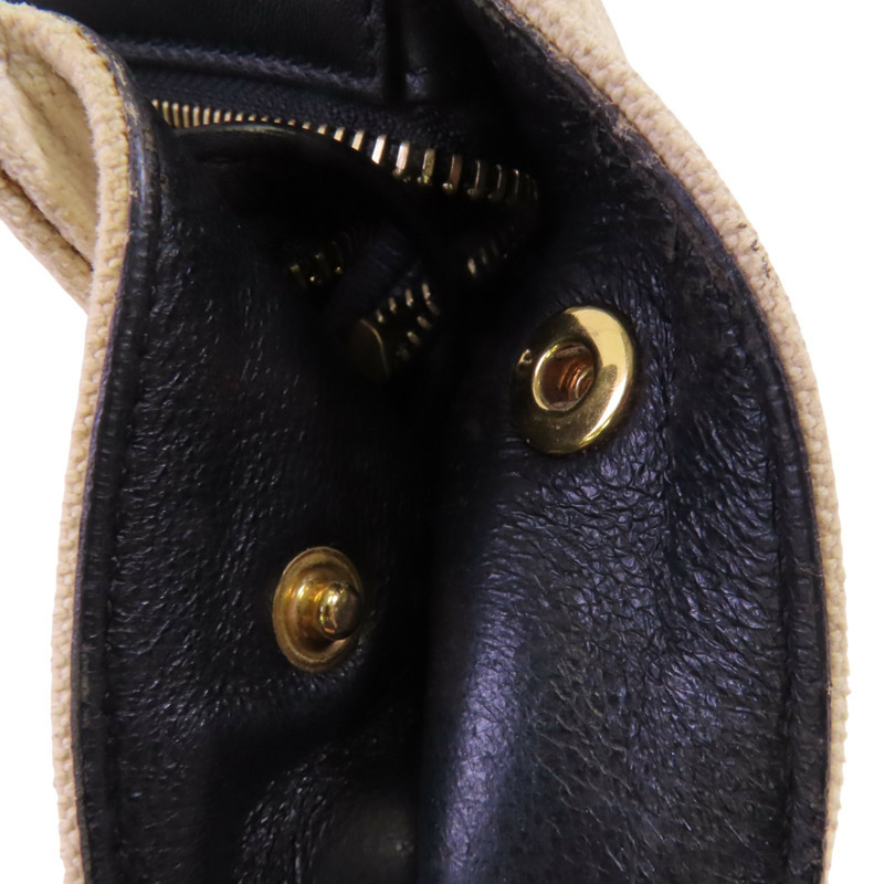 CELINE 帆布/牛皮皮革Trapeze金扣手挽肩背兩用袋-19