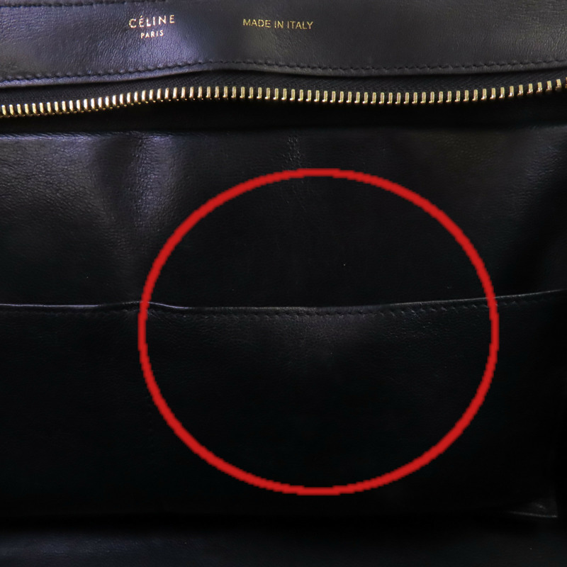 CELINE 帆布/牛皮皮革Trapeze金扣手挽肩背兩用袋-26