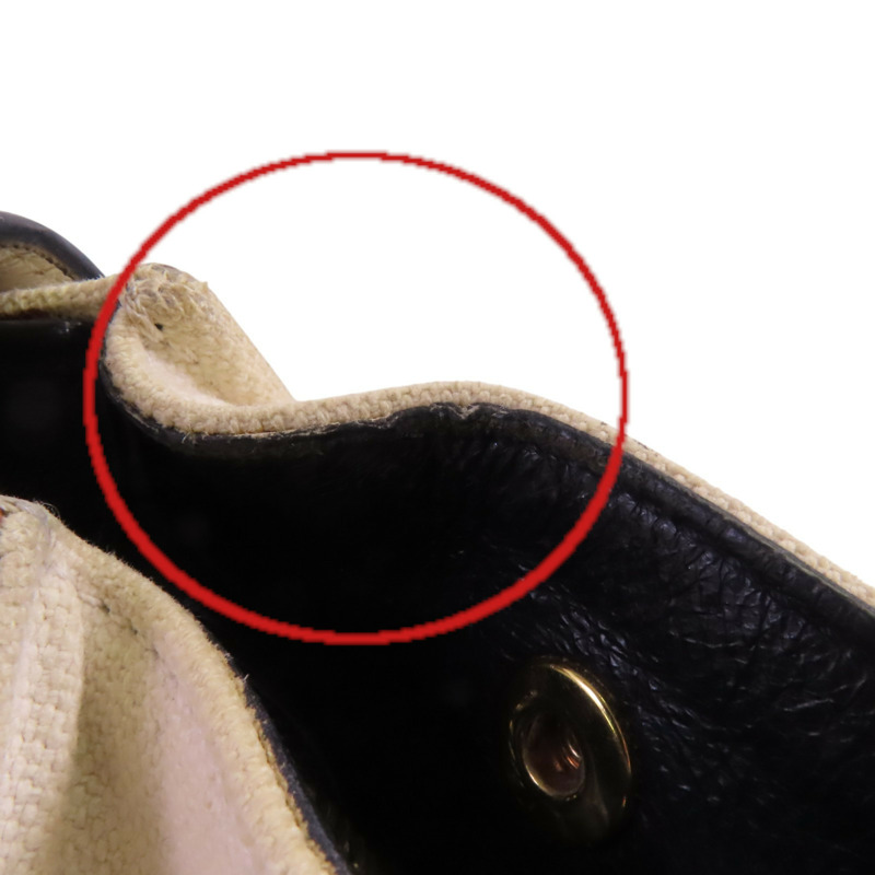 CELINE 帆布/牛皮皮革Trapeze金扣手挽肩背兩用袋-28