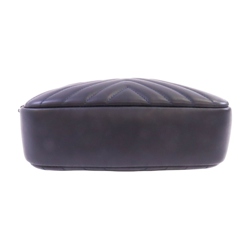 CHANEL 牛皮皮革Chevron Camera Bag銀扣鏈帶肩背袋-3