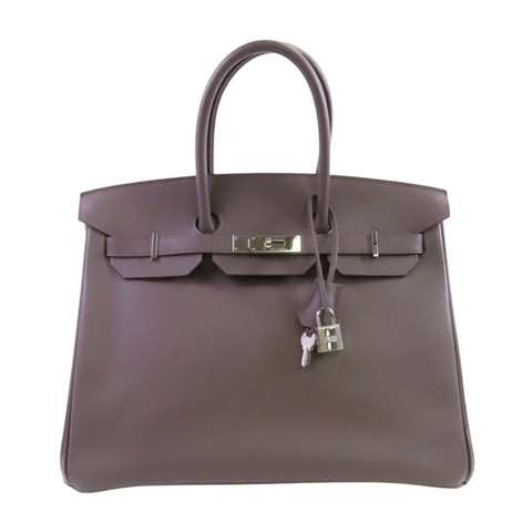 HERMES Epsom皮革Birkin 35銀扣手挽袋