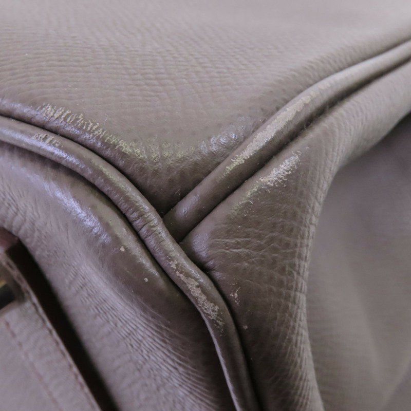 HERMES Epsom皮革Birkin 35銀扣手挽袋-11