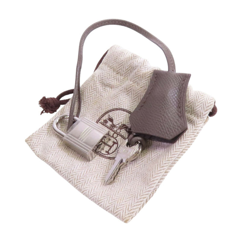 HERMES Epsom皮革Birkin 35銀扣手挽袋-14