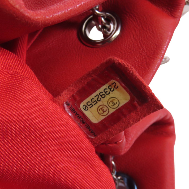 CHANEL 羊皮皮革2Way Bucket Bag銀扣鏈帶手挽肩背兩用袋-6