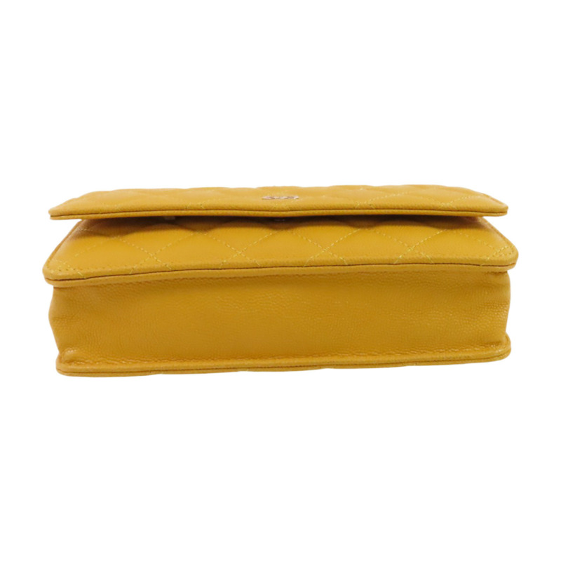 CHANEL 牛皮皮革Chanel WOC Wallet On Chain金扣鏈帶肩背袋-3