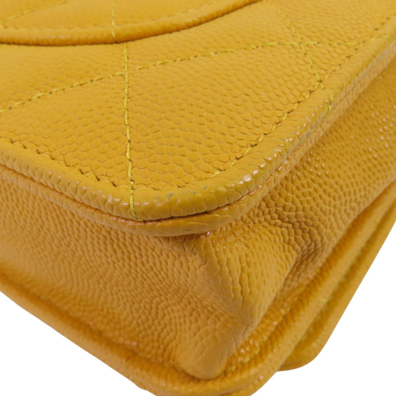 CHANEL 牛皮皮革Chanel WOC Wallet On Chain金扣鏈帶肩背袋-13