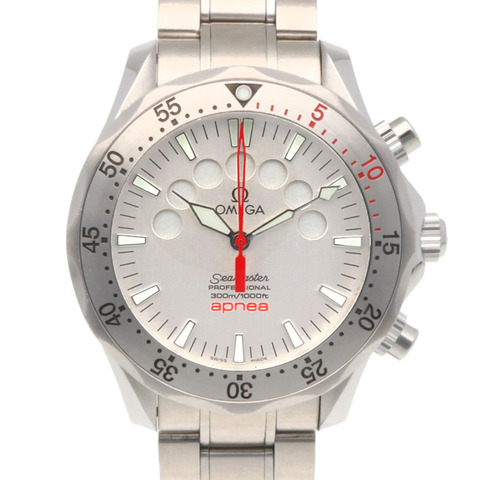 歐米茄海馬300 Apnea Maillot腕錶，不銹鋼，2595.30，自動上鍊，經過翻新和拋光，58720XXX，男士歐米茄計時表。