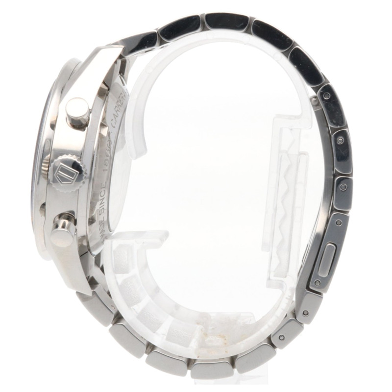 TAG Heuer 豪雅卡萊拉 Calibre 16 腕錶，不鏽鋼 CV2017-2 自動上鍊，已翻新，男士腕錶，豪雅，品相略有瑕疵，不防水，計時碼錶-3