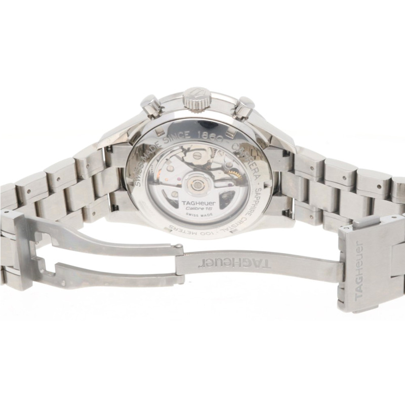 TAG Heuer 豪雅卡萊拉 Calibre 16 腕錶，不鏽鋼 CV2017-2 自動上鍊，已翻新，男士腕錶，豪雅，品相略有瑕疵，不防水，計時碼錶-8