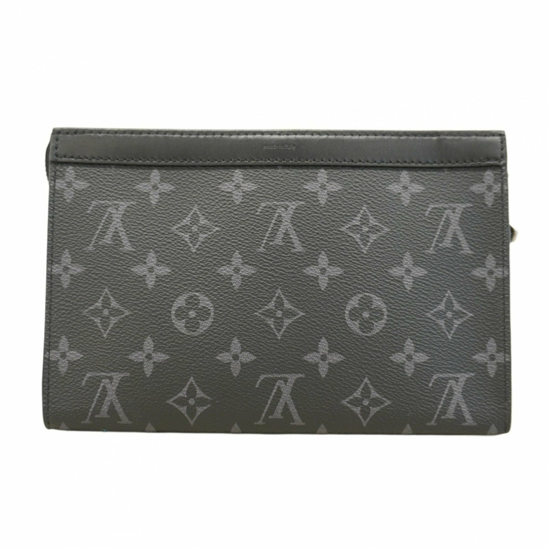 路易威登 Monogram Eclipse Gaston 穿戴式皮夾肩背包 M81124 黑色 男士-9