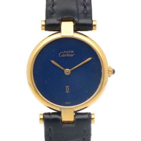 卡地亞 Must Vendôme 系列腕錶，925 銀石英錶，女士款，卡地亞