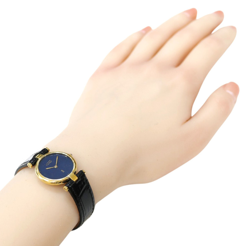 卡地亞 Must Vendôme 系列腕錶，925 銀石英錶，女士款，卡地亞-1