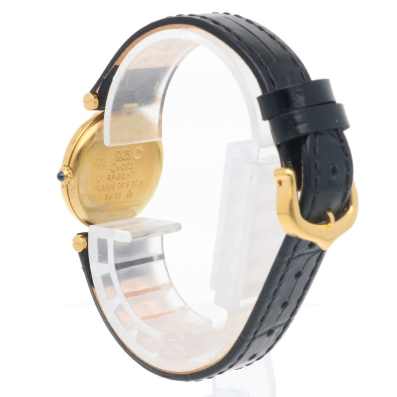 卡地亞 Must Vendôme 系列腕錶，925 銀石英錶，女士款，卡地亞-4