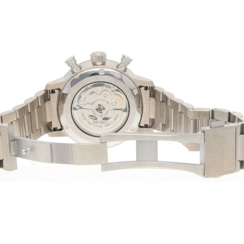 精工Prospex男士自動機械不鏽鋼腕錶SBEC007，已翻新，配備Speedtimer機械計時功能，限量發行1000枚。-8