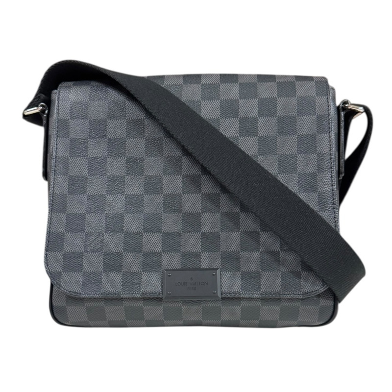 路易威登 District PM Damier Graphite 背包包 N41260，黑色，男士，LOUIS VUITTON-0