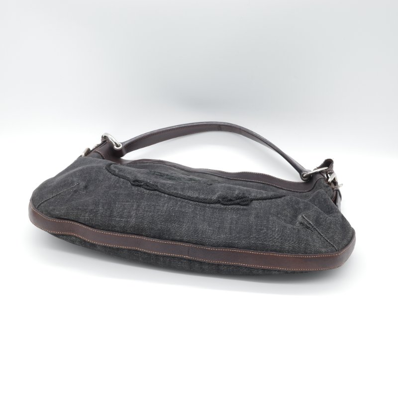 Prada 普拉達 牛仔藍 丹寧 腋下包 Hobo 包-4