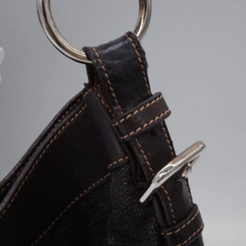 Prada 普拉達 牛仔藍 丹寧 腋下包 Hobo 包-5