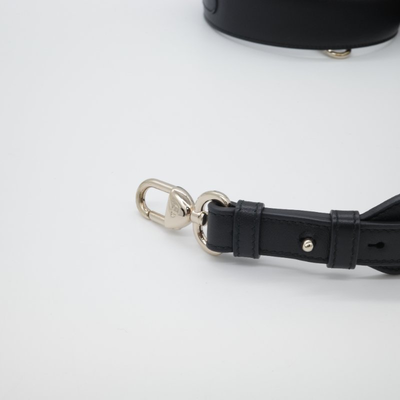 Dior 迪奧 Cannage 藤格紋 黛妃包 小款 黑色 羊皮 手提包 斜背包-18