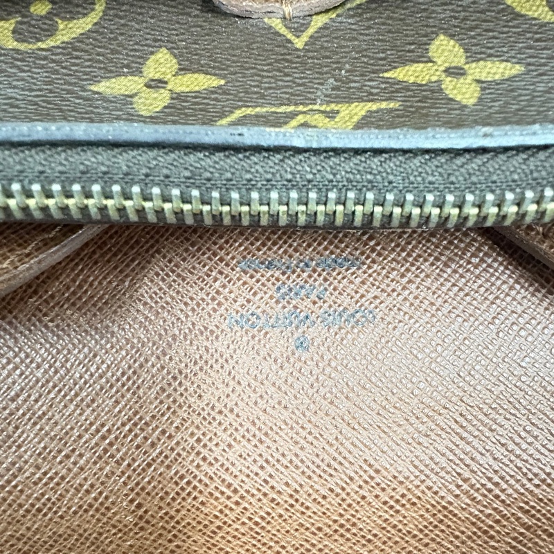 95新 LV路易威登原裝蒙梭公文老花手提包 不裂 有養護-9