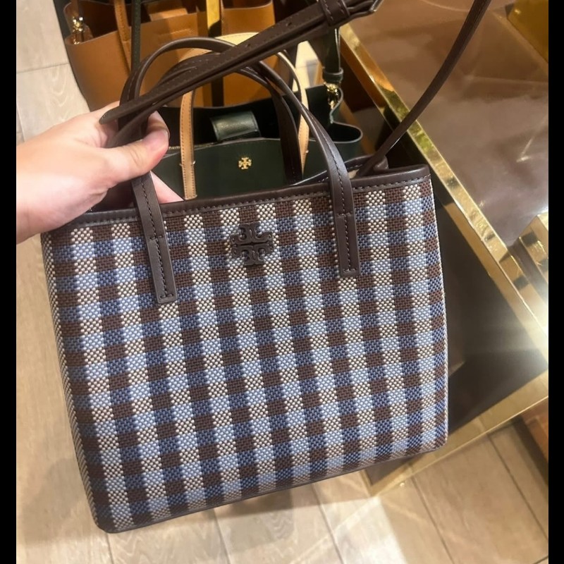 tory burch  藍咖  編織包-8