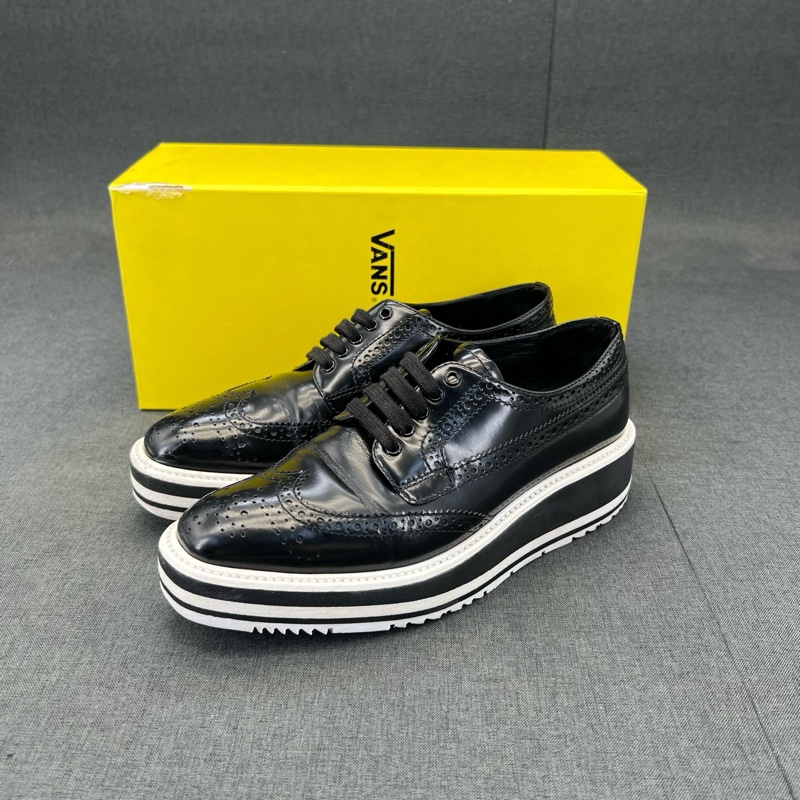 97新prada 黑白松糕鞋 碼數 36 編碼 CH20705-0