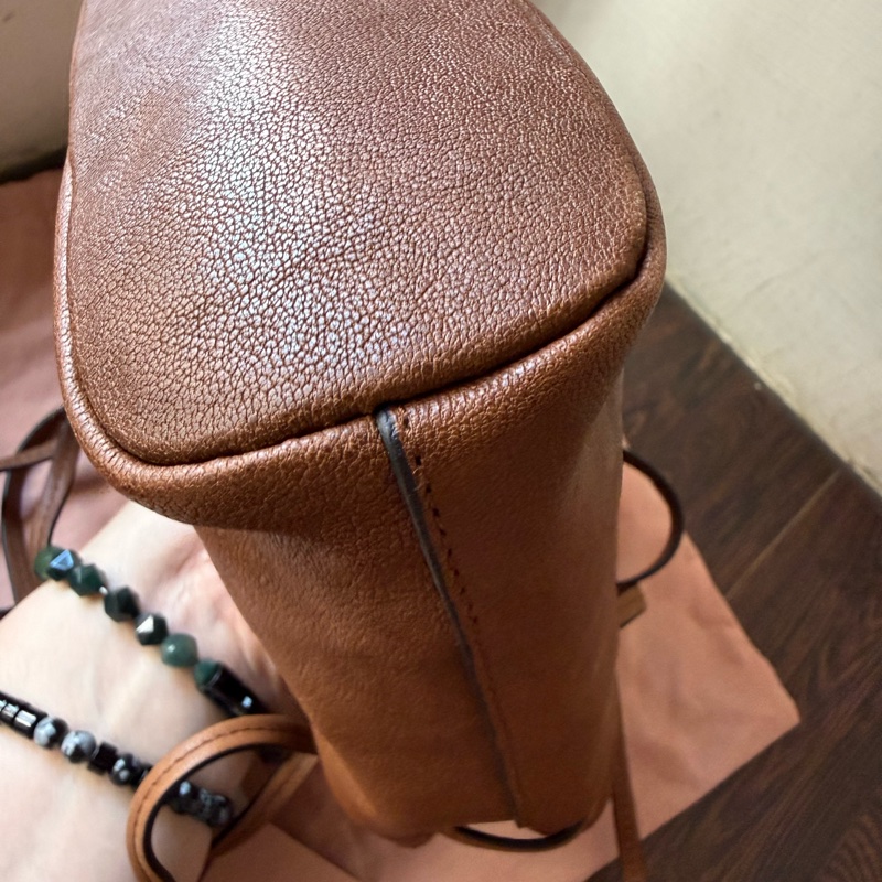 MIU MIU  nappa 水洗皮革迷你抽繩水桶包-22