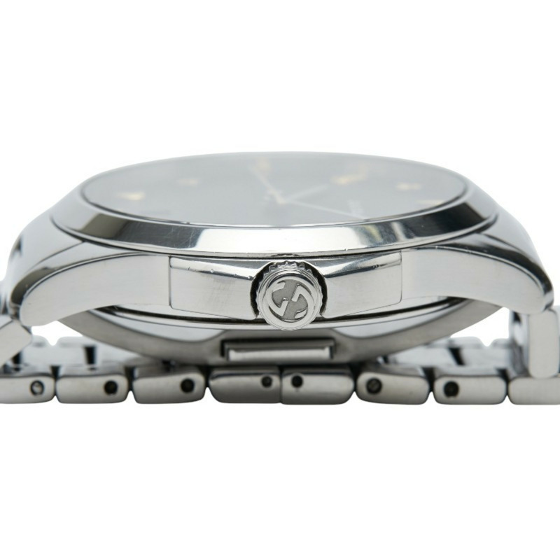 Gucci G-Timeless腕錶，飾有星星和蜜蜂圖案，126.4毫米石英機芯，黑色錶盤，不鏽鋼錶殼，男士款-4