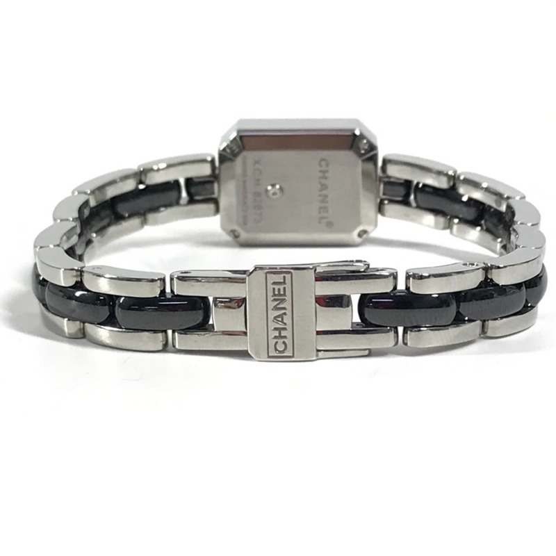 香奈兒 Premiere 女士腕錶 H2163，鑲鑽錶圈，不鏽鋼陶瓷錶殼，黑色-6