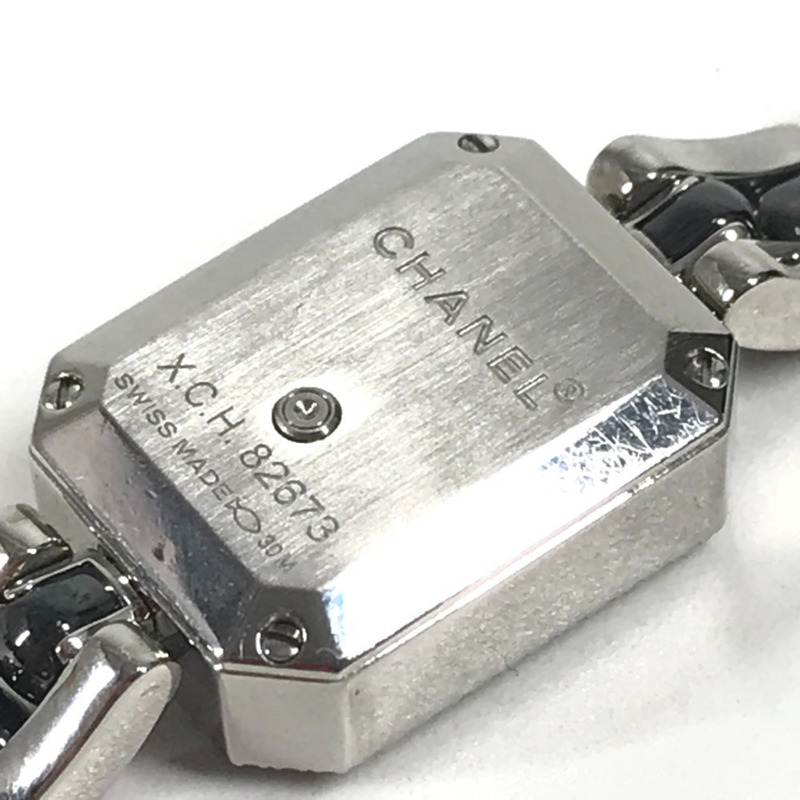 香奈兒 Premiere 女士腕錶 H2163，鑲鑽錶圈，不鏽鋼陶瓷錶殼，黑色-8