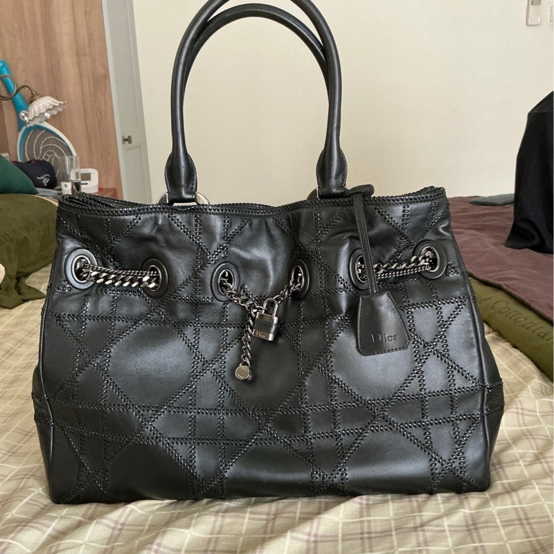 Dior   全皮革手提包-0