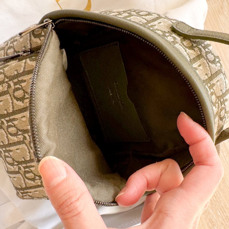 Dior 迷你茶色提花帆布拉鍊後背包 99新超稀缺海外限定  Dior Kids Rider Backpack Mini-13