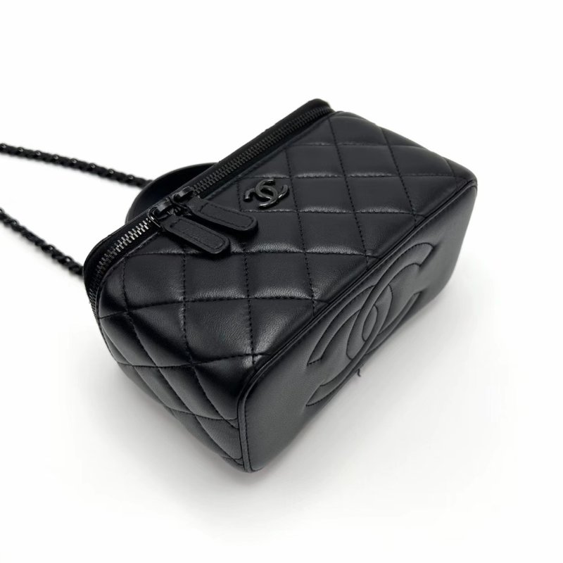 CHANEL24B soblack手柄化妝盒子包16*10*8 98新配件塵袋購證-3