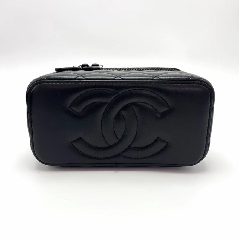 CHANEL24B soblack手柄化妝盒子包16*10*8 98新配件塵袋購證-6