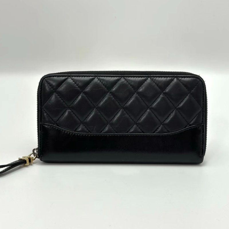 CHANEL黑色流浪錢包19*10.5*2.5 98新配件塵袋-3