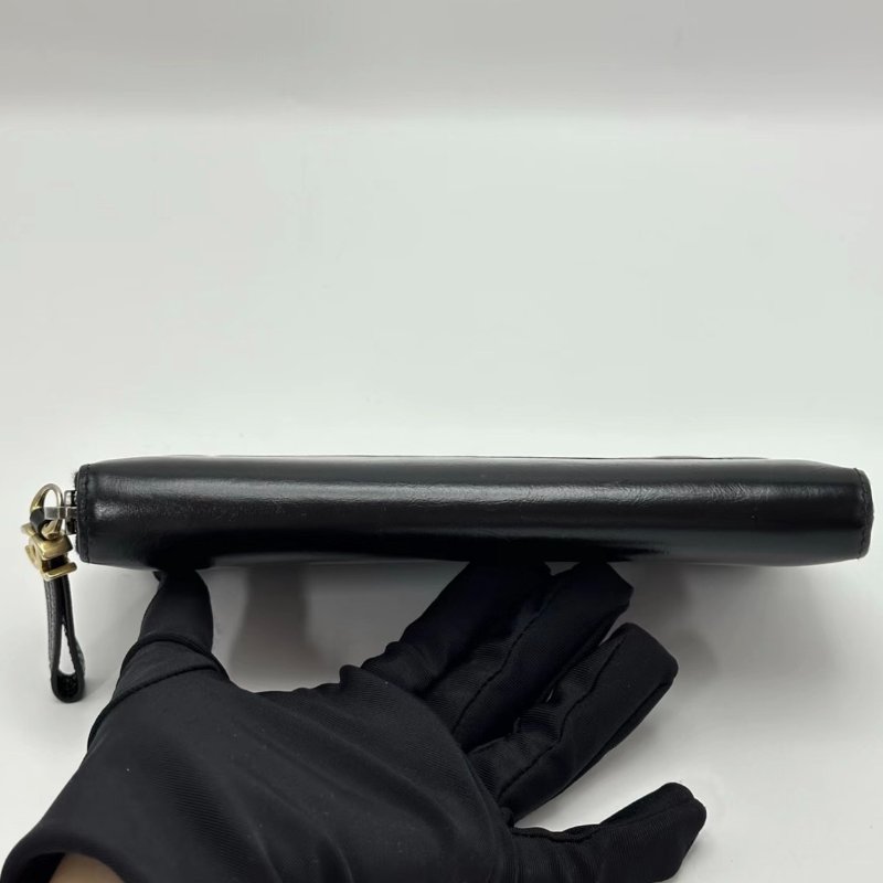 CHANEL黑色流浪錢包19*10.5*2.5 98新配件塵袋-5