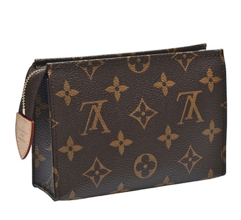 LV Monogram拉鍊化妝包(15cm) 全新現貨老花手拿包-0