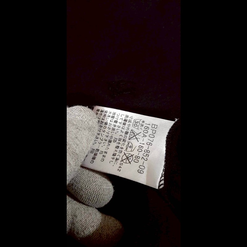 BURBERRY 博柏利 LONDON 戰馬 女黑色拉鍊半開襟長袖上衣160A-7