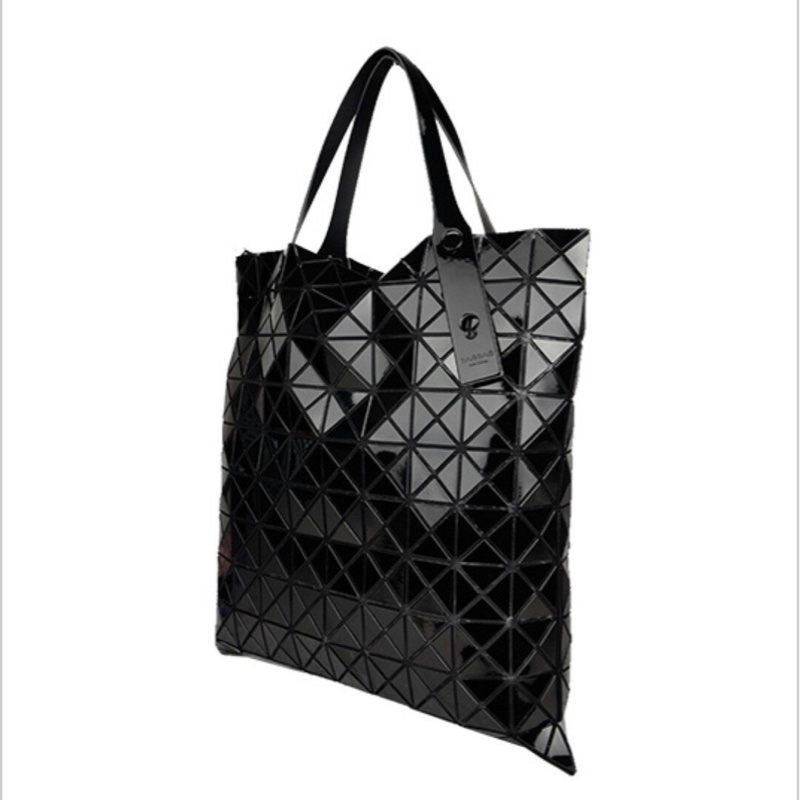 日本帶回 bao bao透光幾何方格10x10肩背包(黑) 日本製 全新現貨-1