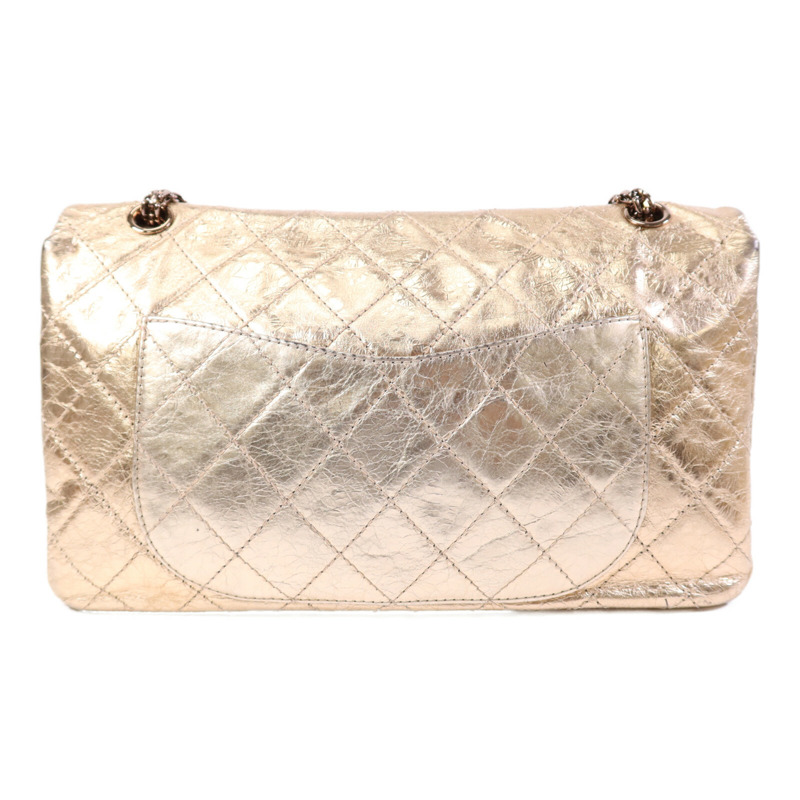 CHANEL 牛皮皮革2.55金扣鏈帶肩背袋-1