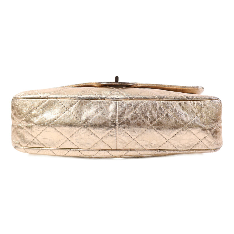 CHANEL 牛皮皮革2.55金扣鏈帶肩背袋-3