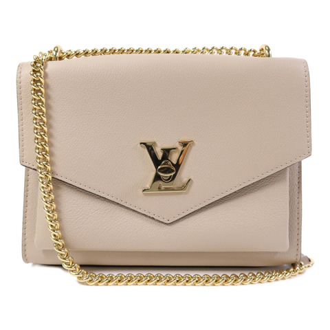 LOUIS VUITTON 牛皮皮革Mylockme金扣鏈帶肩背袋