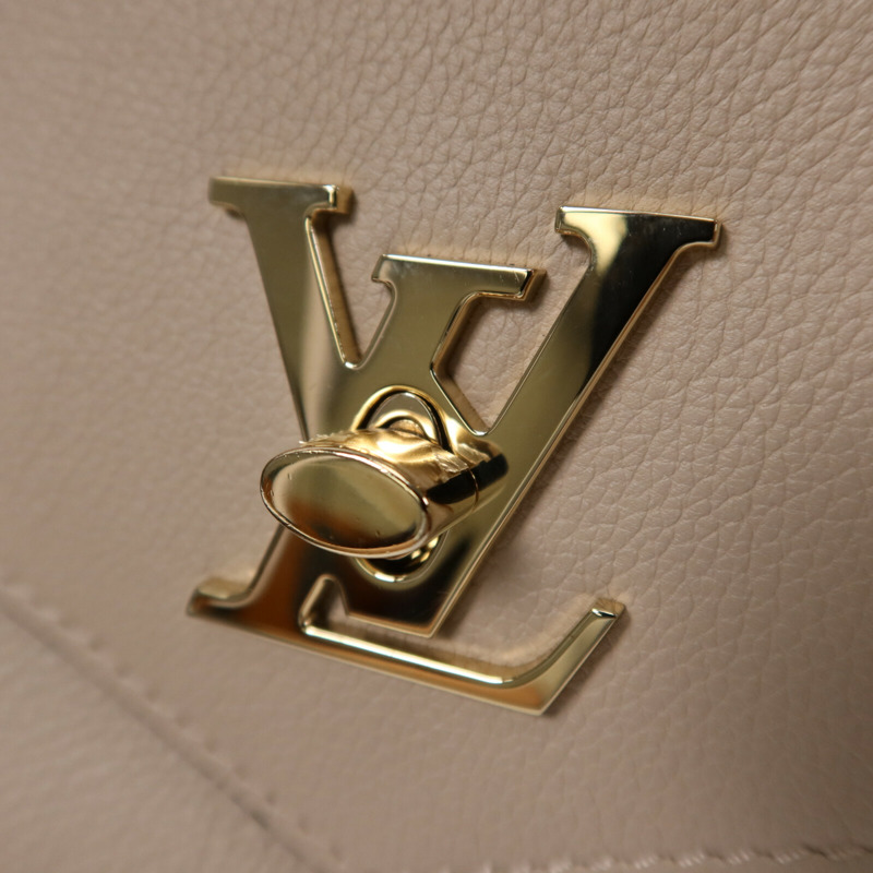 LOUIS VUITTON 牛皮皮革Mylockme金扣鏈帶肩背袋-9