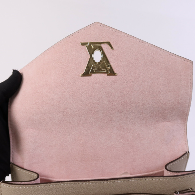 LOUIS VUITTON 牛皮皮革Mylockme金扣鏈帶肩背袋-10